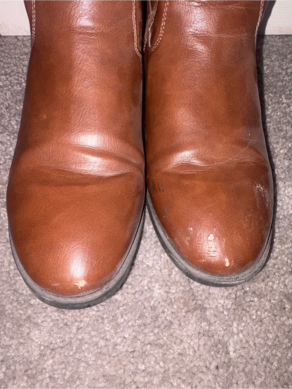 Women's Tall Brown Leather Boots
